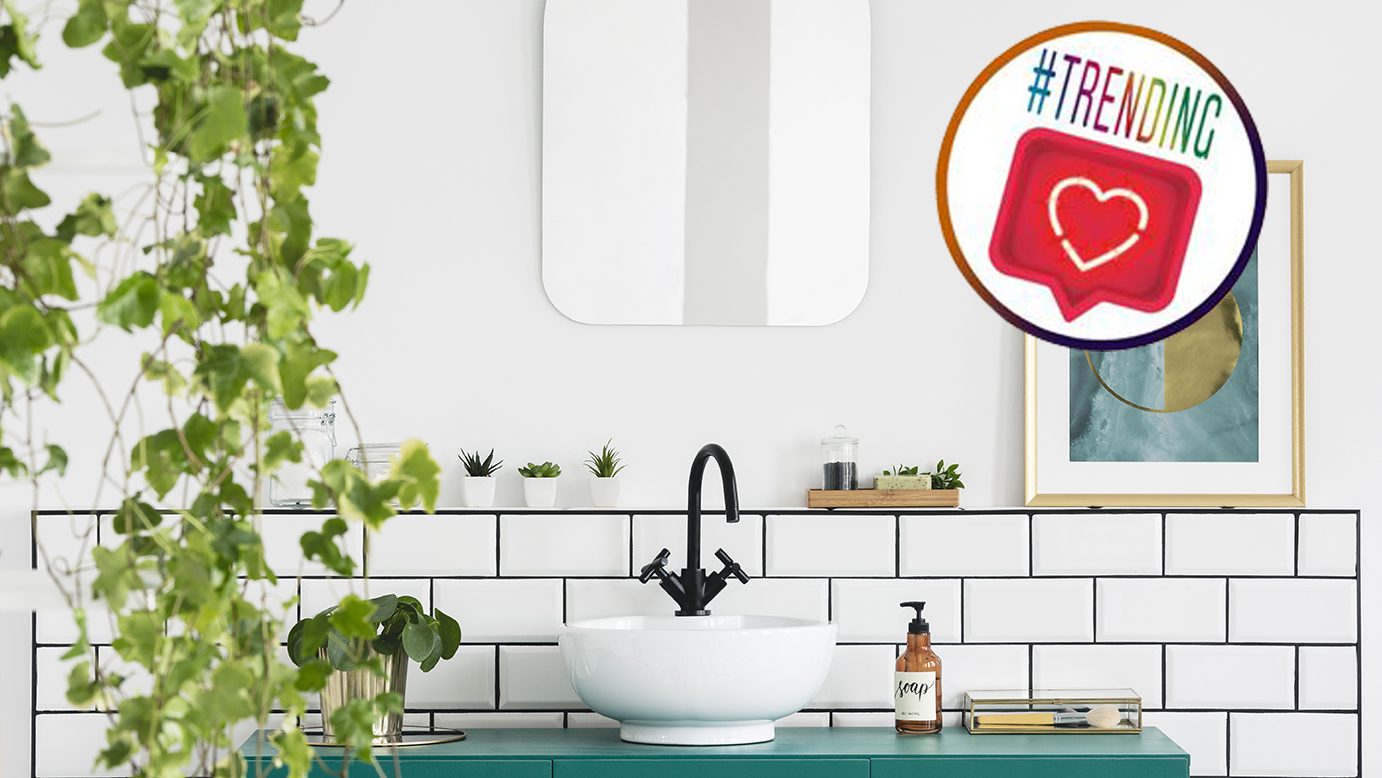 Hottest Instagram Decor of the Week, Bathroom Edition