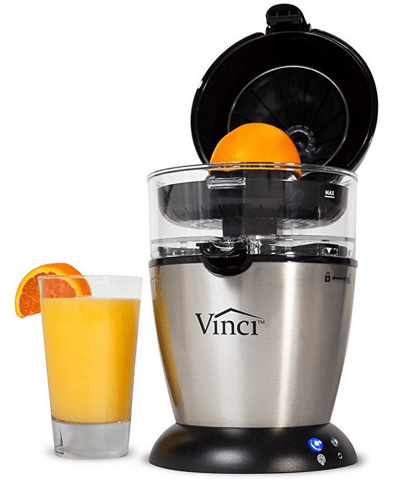 Hands-free electric citrus juicer