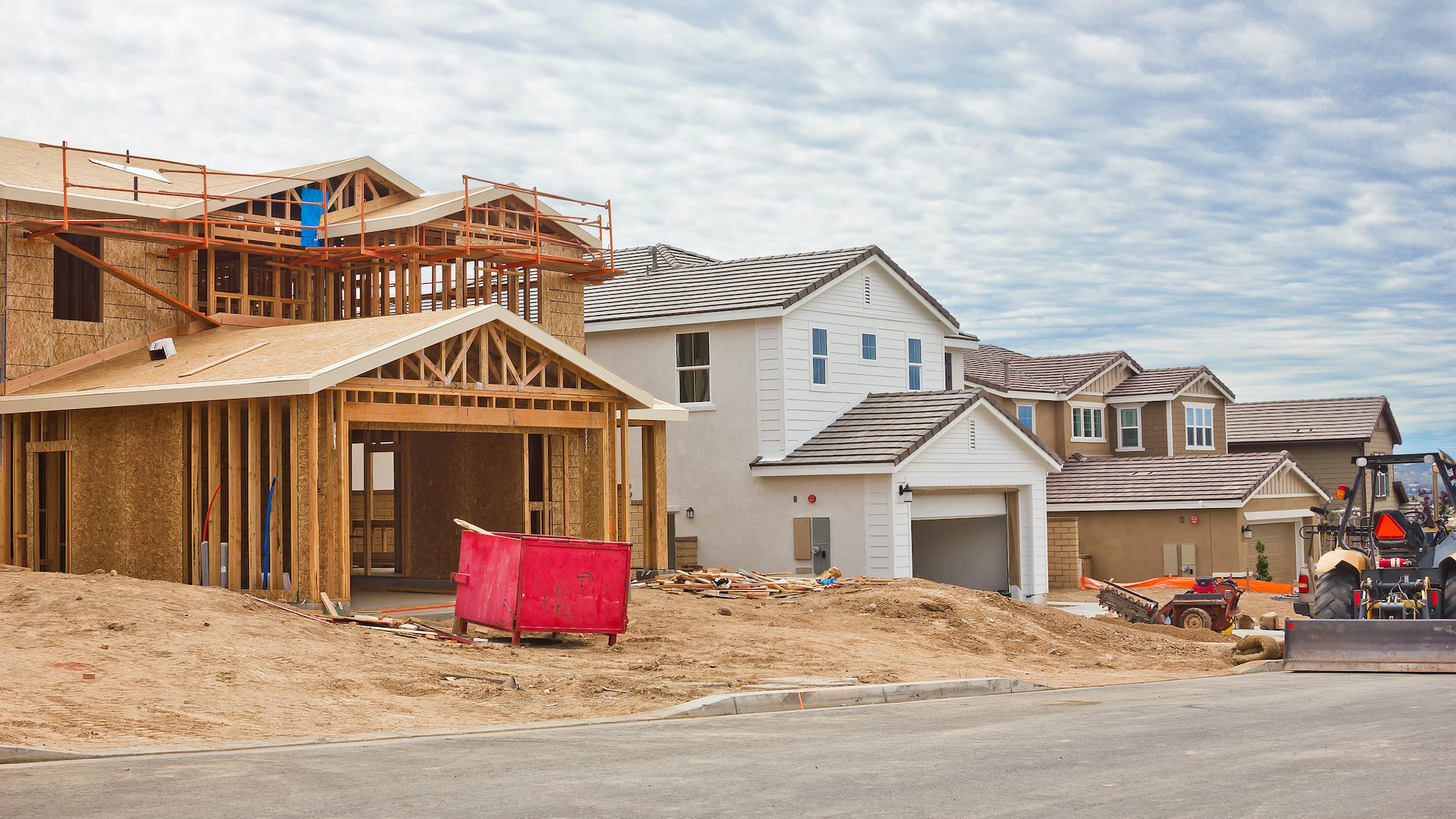 Construction Site of New Homes