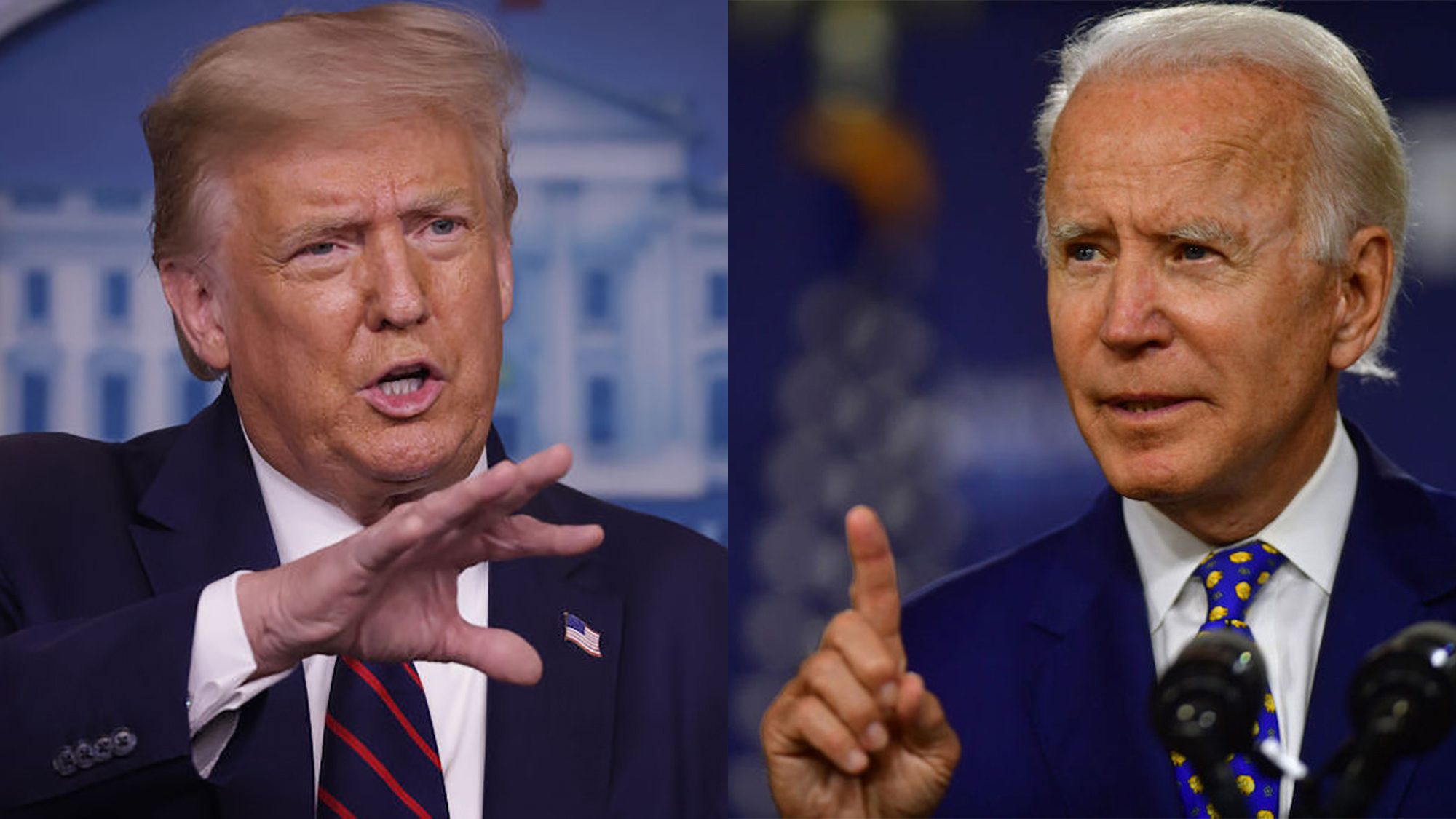 Donald Trump and Joe Biden