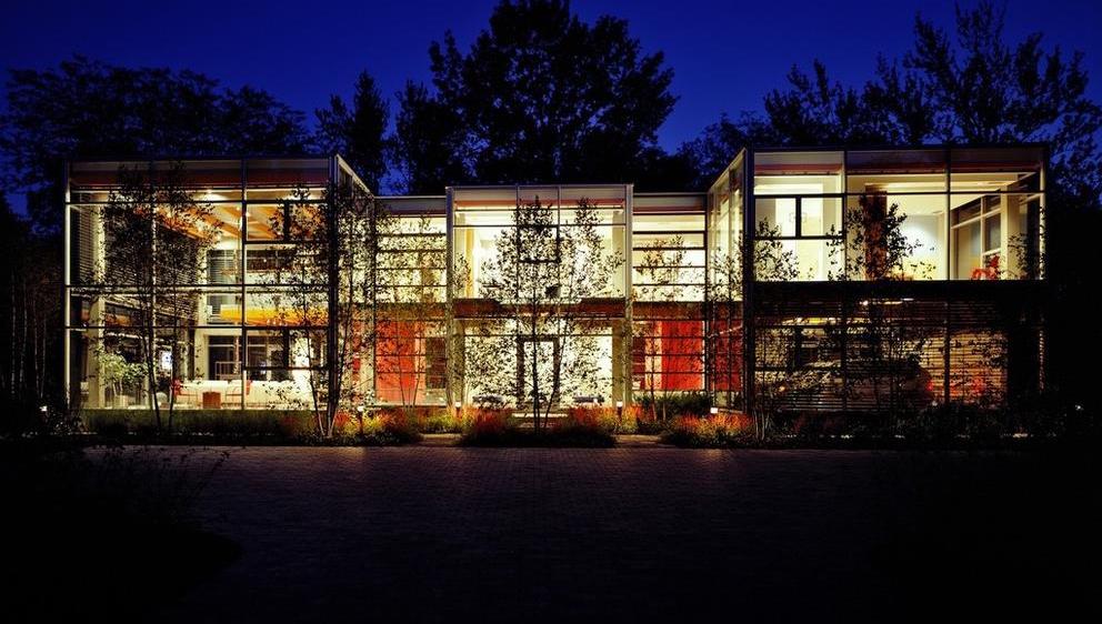 Glass house in Illinois