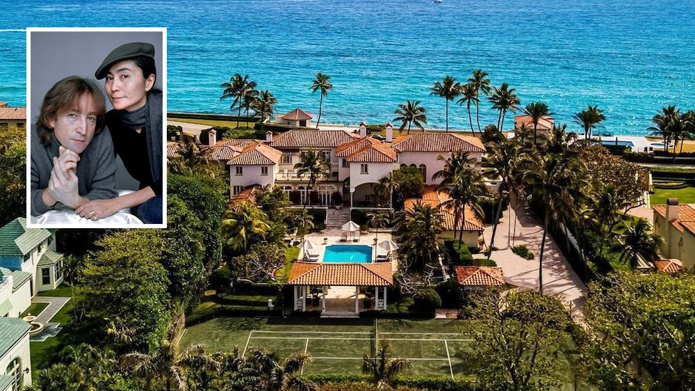 John Lennon and Yoko Ono's former estate in Palm Beach, FL