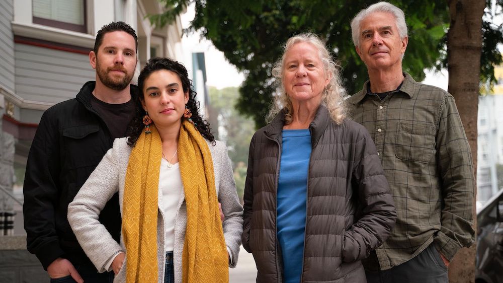 Nick Allen and Andrea Martinez Allen, left, are moving into the San Francisco home of his parents, Barbara Allen and Mark Allen.