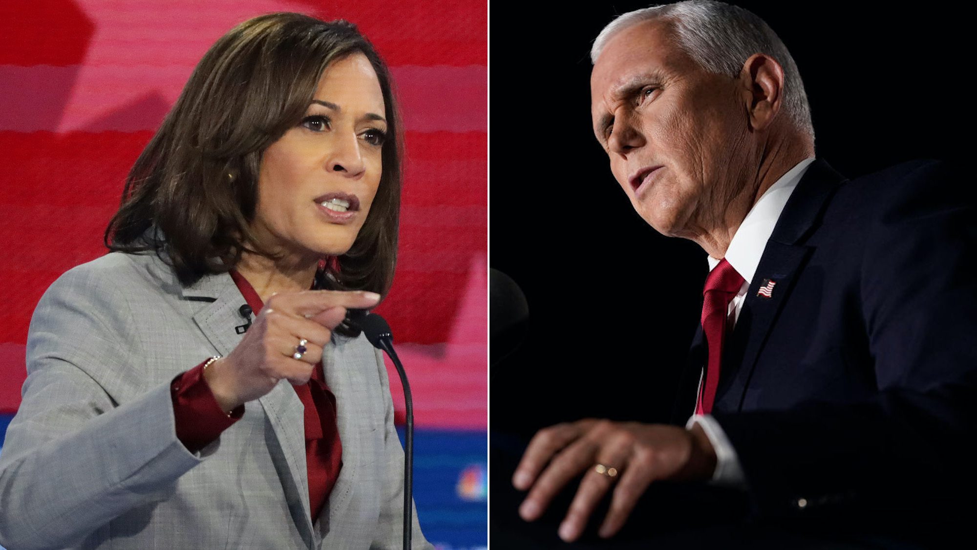 Kamala Harris and Mike Pence