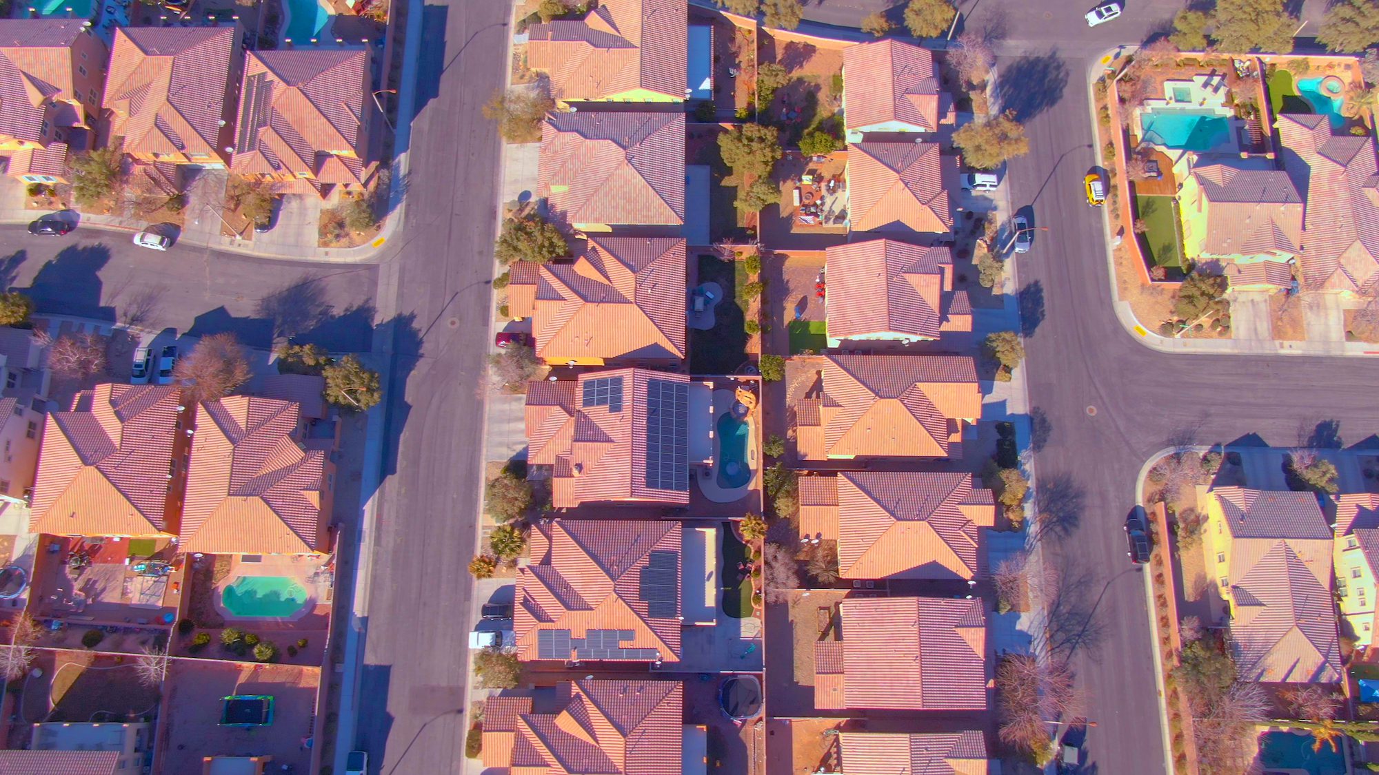 Aerial view of homes in Nevada