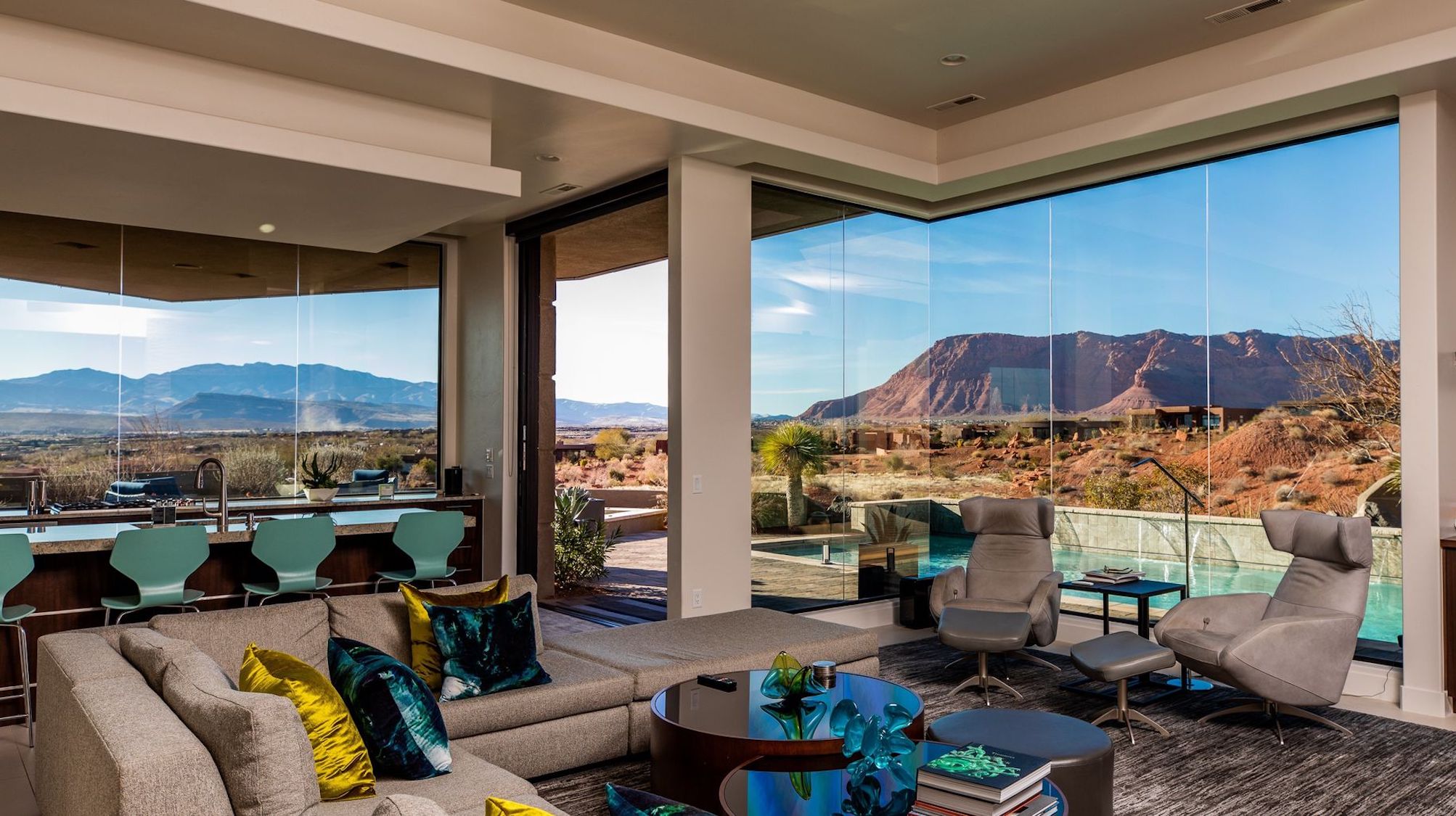 A view from Wes Swenson’s living room in St. George, Utah. Mr. Swenson deliberately sought a community where short-term rentals are banned.