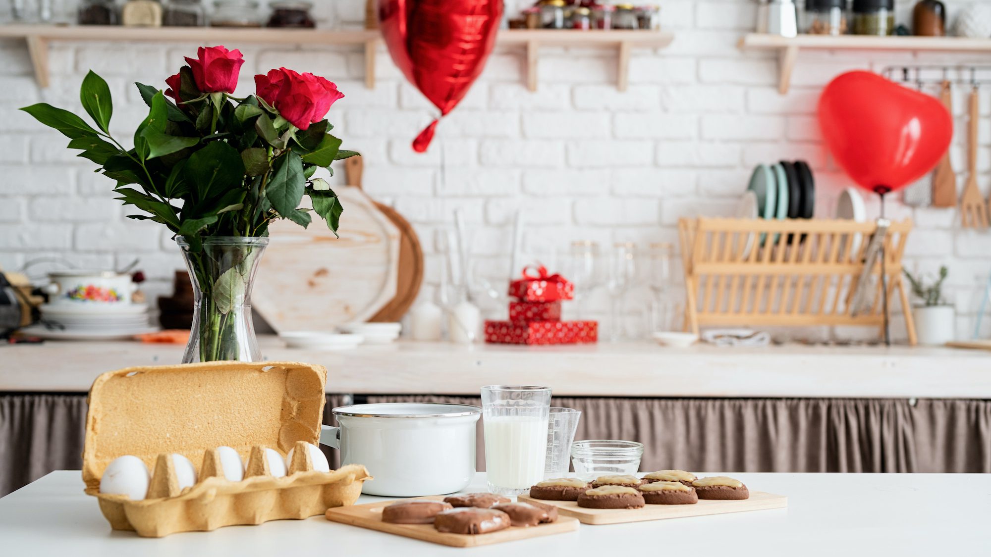 Valentine's Day kitchen