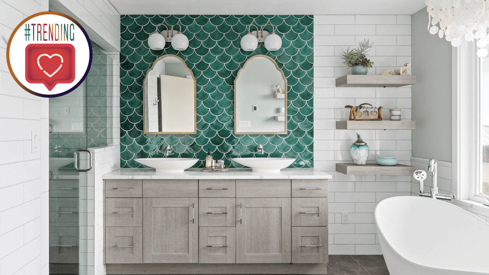 bathroom decor trends from Instagram