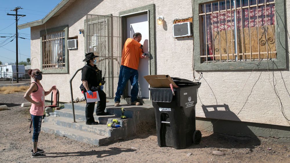 An eviction in Phoenix, AZ